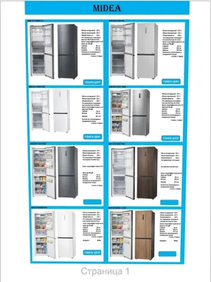 Холодильник Midea Invertor / No Frost / до 160–605 литров / + доставка