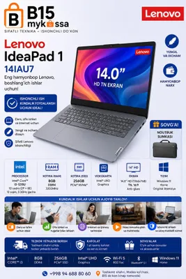 Lenovo IdeaPad 1 14 / i3-1215U / 8GB / SSD 256GB