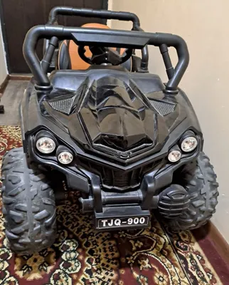 TJQ-900 rusumli qora rangdagi ikki o‘rinli bolalar elektromobili-baggi sotiladi 1