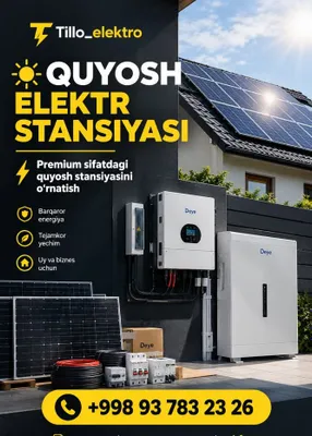 Quyosh stansiyasi o’rnatish. Quyosh panellari 1