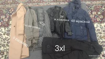 Мужские и женские куртки. 3 штуки — 100 000 сум
