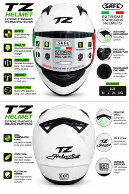TZ Helmet Dot Sertifikatli Kaska 1
