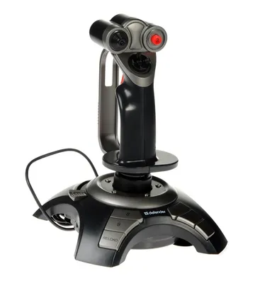 Джойстик с виброотдачей Defender Cobra R4 черный 1