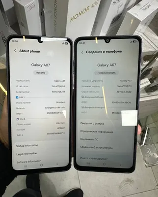 Модель Samsung A 07 1