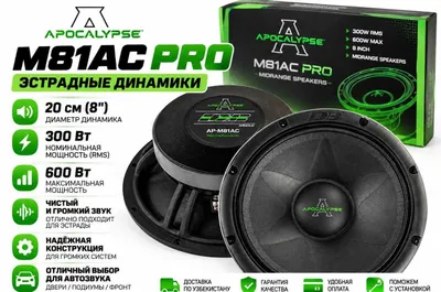 Apocalypse M81AC PRO 20см 300Вт 600Вт Эстрадные Динамики Naqd Nasiya
