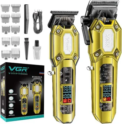 VGR V-600 VGR V-900 2 в 1 Премиальная машинка для стрижки волос, жёлтая