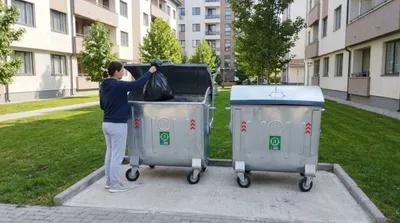 1100 litrli metall ruxlangan konteyner 1