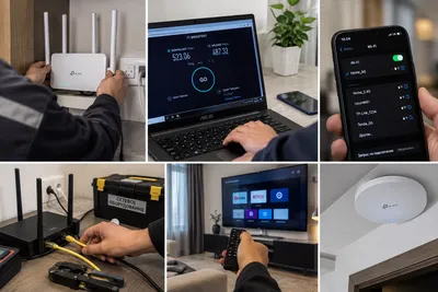 Настройка Wi-Fi и роутера ремонт интернета, выезд 1