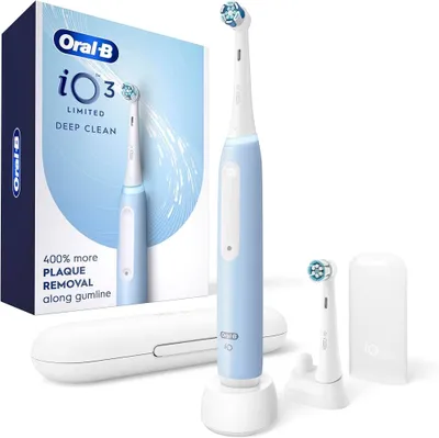 Oral-B iO3 Limited Deep Clean elektr tish cho‘tkasi, Icy Blue 1
