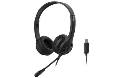 | Наушник с микрофоном A4Tech HU-8 Black USB 1