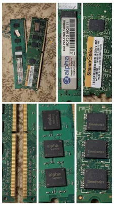 Kompyuter uchun DDR3 4GB va DDR2 2GB tezkor xotirasi, ishlatilgan