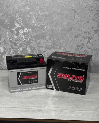 Akkumulyator Solite EFB 60Ah 560A Koreya (Gentra, Cobalt, Lacetti) 1