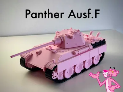 Розовая пантера: Panther F Medium Tank Pz Kpfw V Ausf.F Масштаб 1:35 1