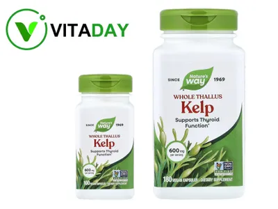 Nature's Natures Way Kelp jigarrang suv o‘tlari yodi 1