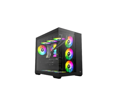 ' Thermaltake Steel Shadow EX Black korpusi (E-ATX, USB Type-C) 1