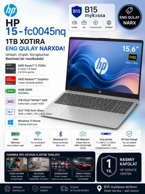 HP 15-fc0045nq — 1TB • Dastavka • New