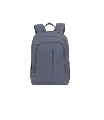 ^Рюкзак RIVACASE 7560 Laptop Canvas Backpack 15.6" grey / 6 1