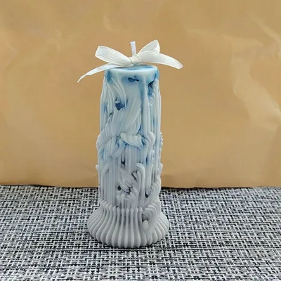 Декоративная свеча. Вес 90 гр 1
