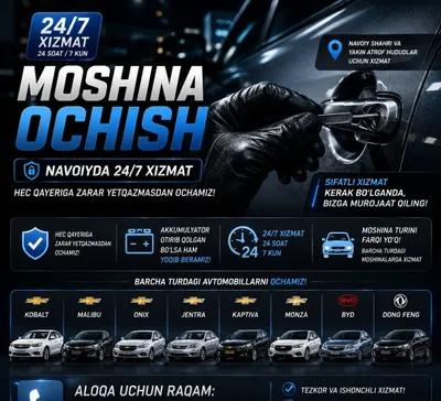 Moshina ochish xizmati 1