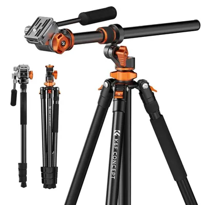 K&F Concept KF09.137 T254A7 Профессиональный штатив с видеоголовой 1