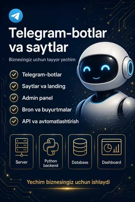 Telegram-боты, сайты и админ-панели 1
