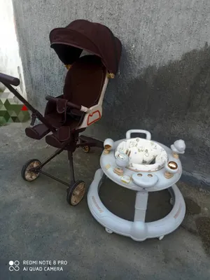 Детская коляска и ходунки