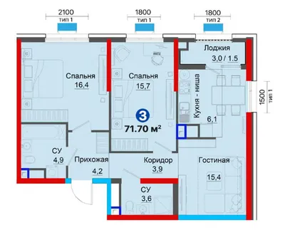 NRG YANGI BAXT’da 3 xonali • 72 m² — ipoteka 1