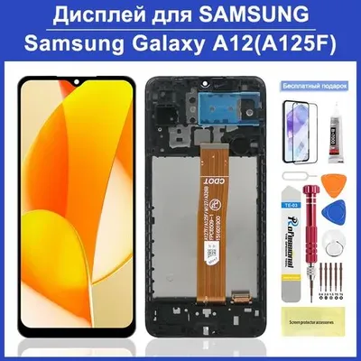 Samsung A12 uchun displey (tachskrin bilan komplekt), 1