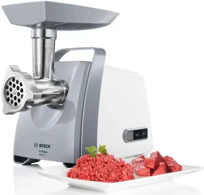 Мясорубка BOSCH MFW 66020, белый/серый