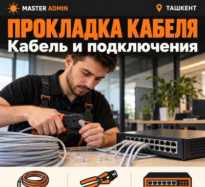 Ofisda internet va kompyuterlarni ulash