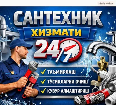 Услуги сантехника, установка бойлеров и котлов