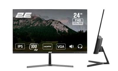 2E 23.8' D2425B D-Sub, IPS, 100Hz, FreeSync monitori 1