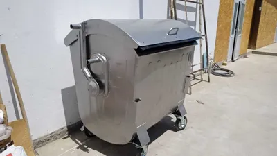 1100 litrli metall chiqindi qutisi 1
