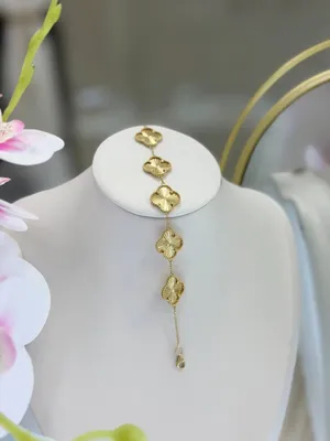 Золотой браслет Van Cleef, проба 585