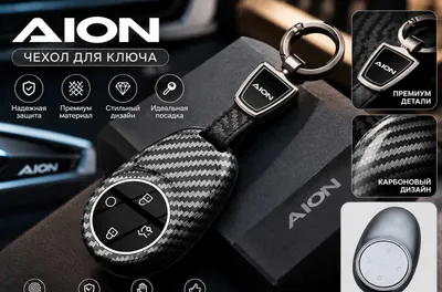 AION i60 avtomobil kaliti uchun premium karbon chexol 1