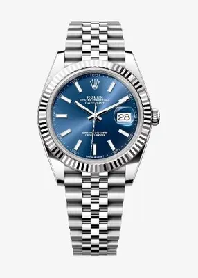 Rolex Datejust 41 мм из стали и белого золота 126334, синий циферблат