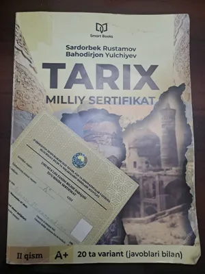 Tarix milliy sertifikat uchun kitob 2-qism SARDOR RUSTAMOV