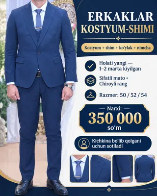 erkaklar kostyum shimi