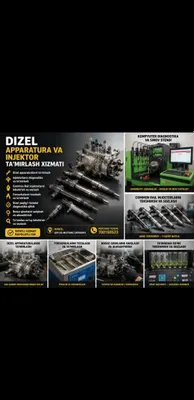 dizel yoqilgi tizimmi aparatur injektor forsunka remont