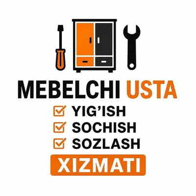 Mebelshik mebel usta Mebel yig'ish sochish sozlash xizmati 1