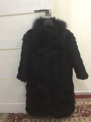 Tabiiy quyon mo‘ynasidan tikilgan po‘stin
