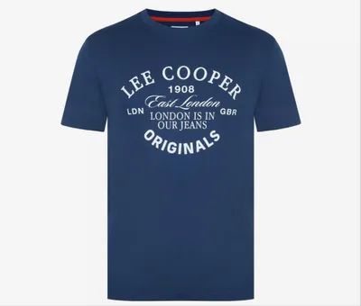 Мужская футболка большого размера lee cooper оригинал 1
