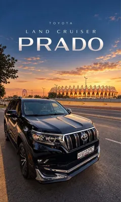 O‘zining Toyota Land Cruiser avtomobili bilan haydovchi 1