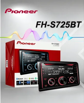 Автомагнитола Pioneer FH-S725BT 1DIN — Bluetooth, USB, CD, Smart Sync 1