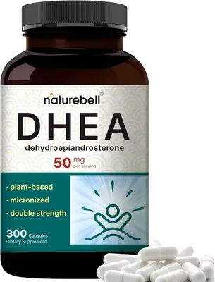 Erkaklar va ayollar uchun DHEA/DGEA NatureBell DHEA 50 mg, 300 kapsula, Amerika 1