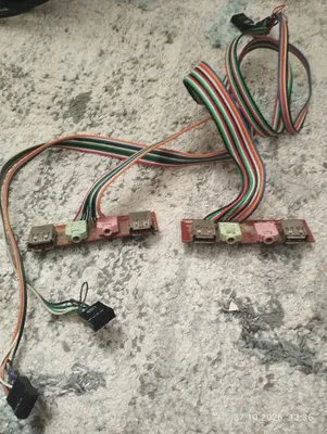 Плата с USB и звуковыми разъемами для компьютера 1