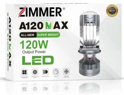 Zimmer A120 MAX 120W H4 eng kuchli mini linzalari ulgurji narxda