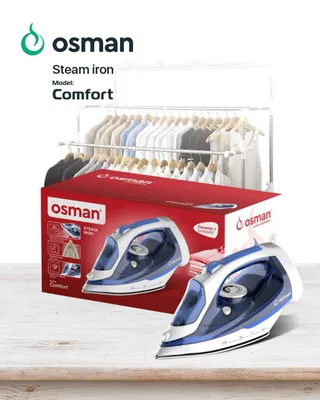 Osman brendiga mansub Comfort dazmoli • Quvvati 2200W • Mahsus rangga 1