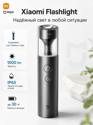 Xiaomi Mijia Многофункциональный Портативный фонарик 1