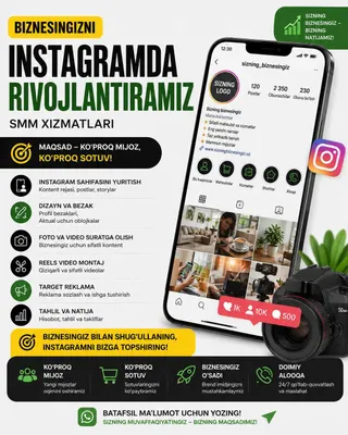 Развиваем ваш бизнес в Instagram | SMM | Reels | Таргет